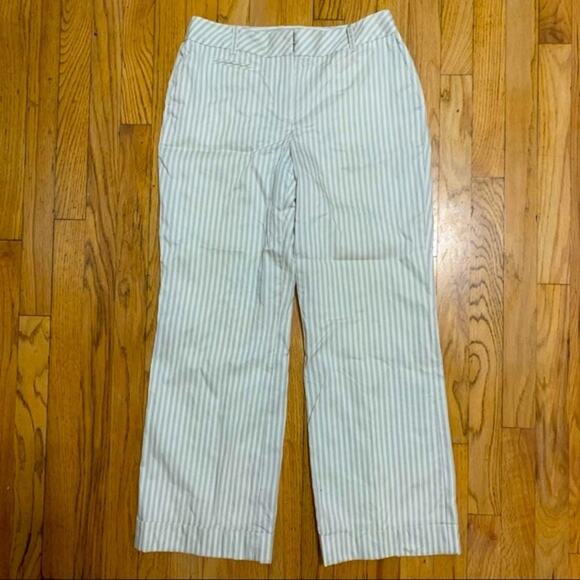 Loft “Ann” silk blend pinstripe pants - Picture 1 of 8